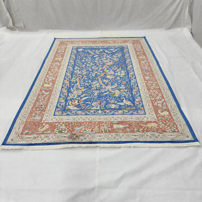 Persian Silk Tree of Life Rug 7 ft x 10 ft | 1600 Reed Pure Silk Abresham