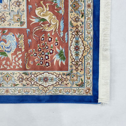 Persian Silk Tree of Life Rug 7 ft x 10 ft | 1600 Reed Pure Silk Abresham