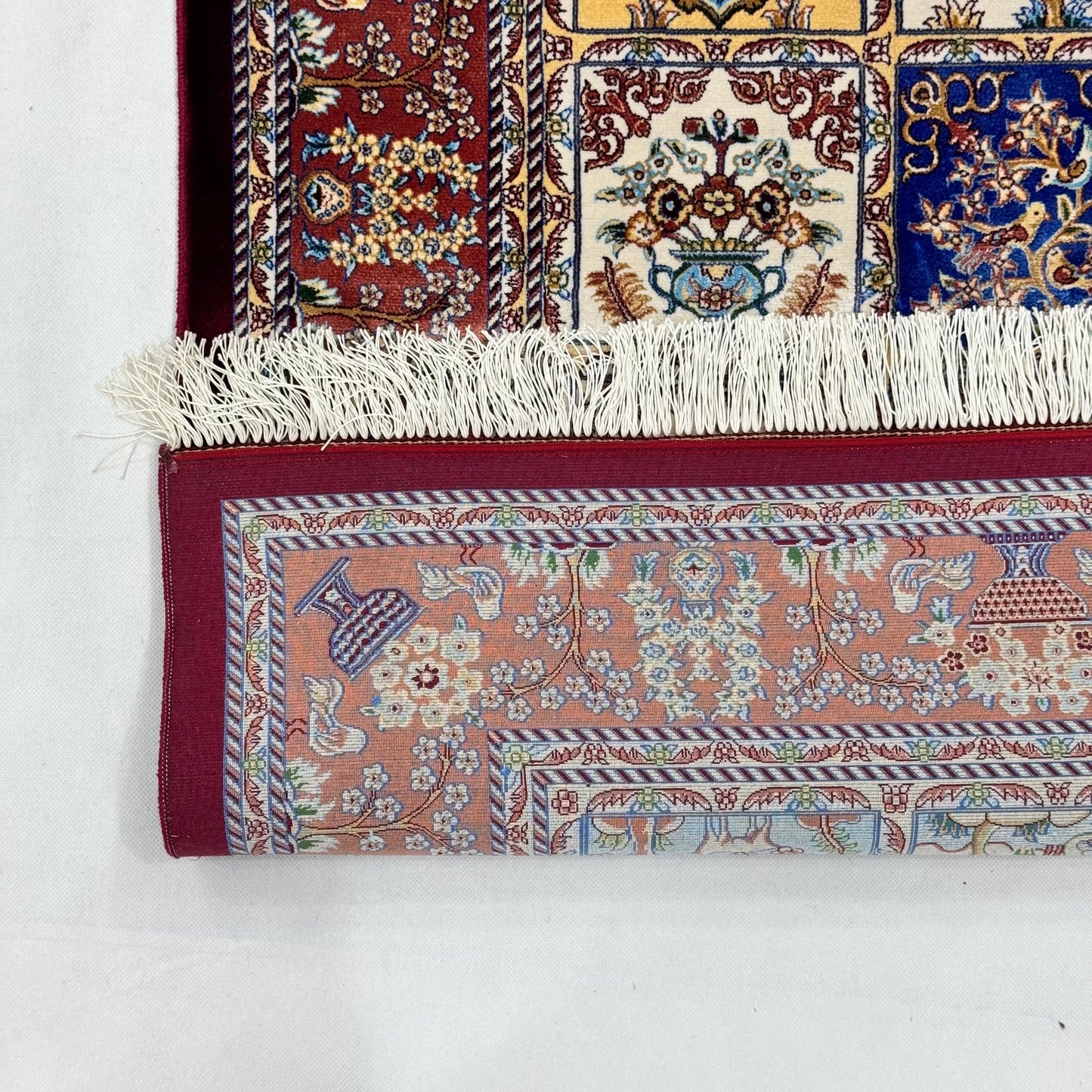 Persian Garden Silk Rug 4 ft x 6 ft | Pure Silk Abresham | 1600 Reeds