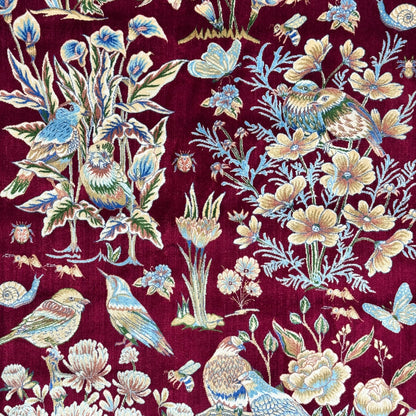 Persian Silk Bird & Floral Garden Rug 4 ft x 6 ft | 1600 Reed Pure Silk