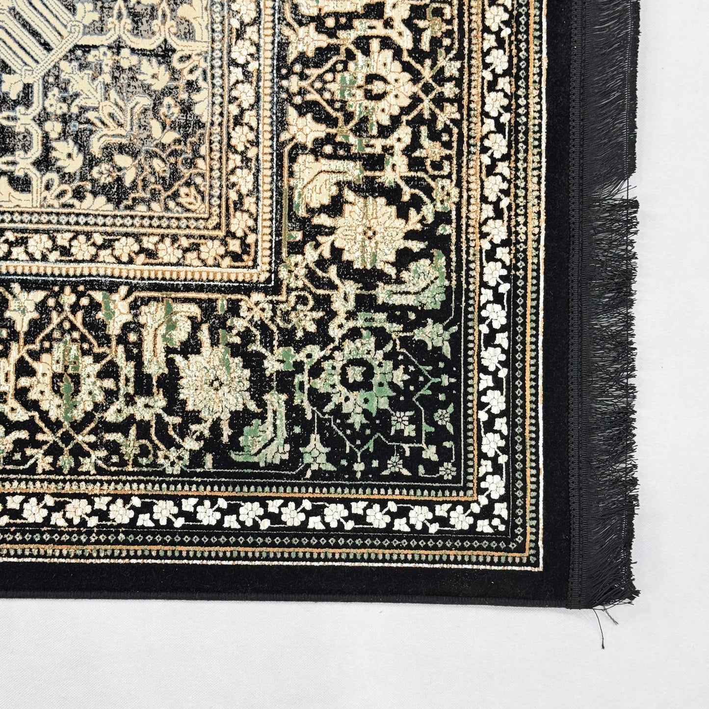 7 ft x 10 ft Grey Persian 1200 Reed Acrylic Rug, Heriz Medallion Carpet