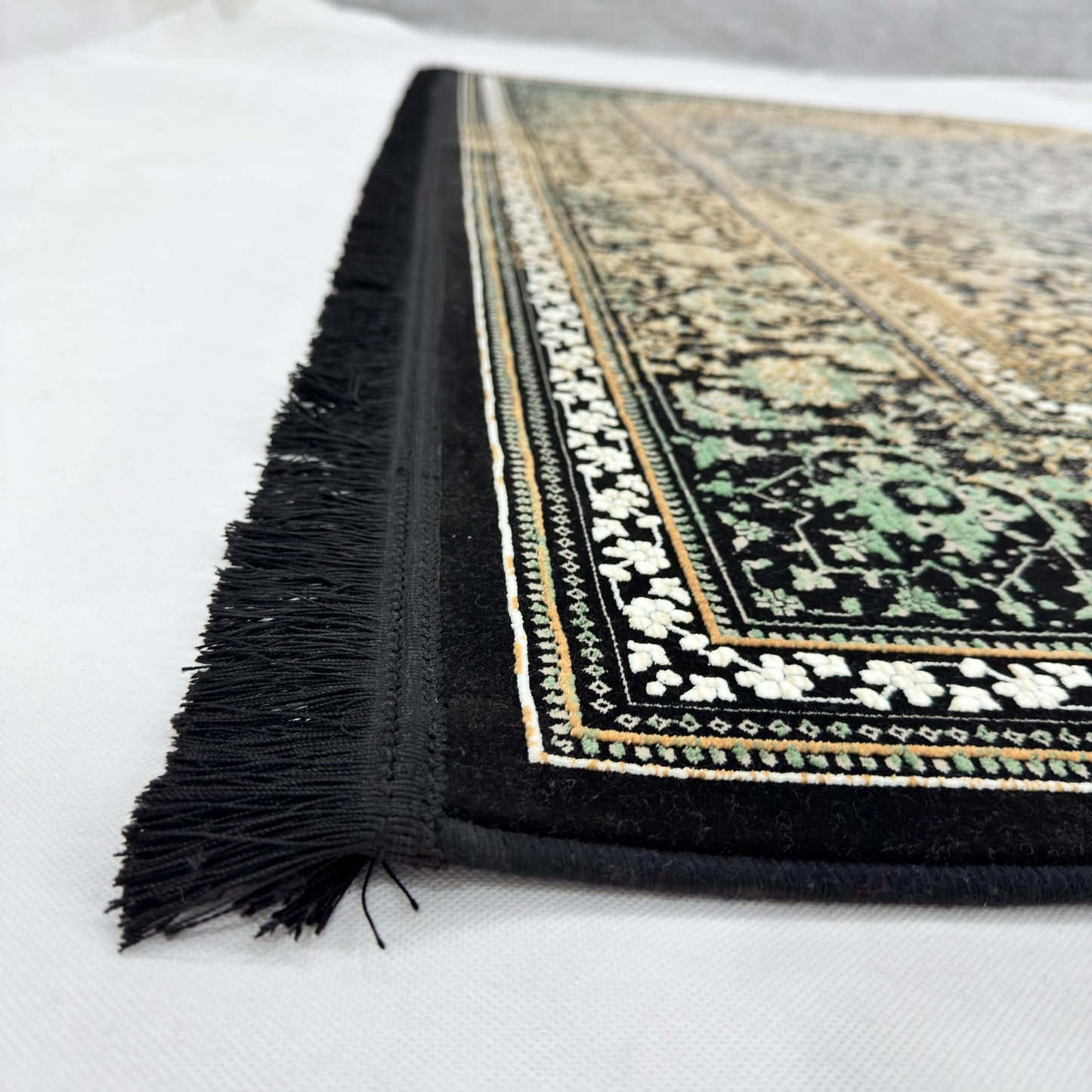 7 ft x 10 ft Grey Persian 1200 Reed Acrylic Rug, Heriz Medallion Carpet