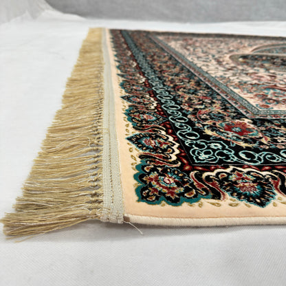 7 ft x 10 ft Teal Persian 1200 Reed Acrylic Rug, Boteh Paisley Carpet