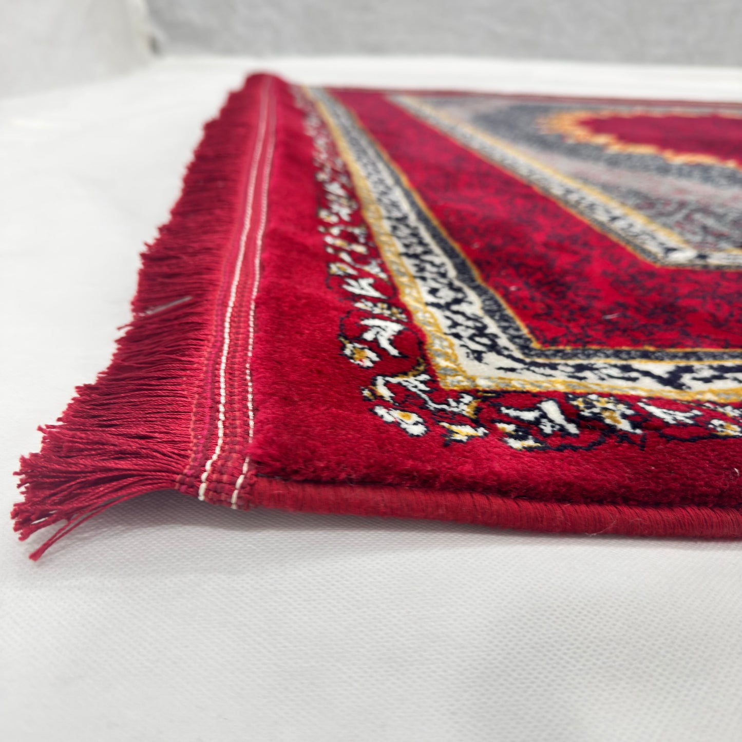 7 ft x 10 ft Red Persian 700 Reed Acrylic Rug, Tabriz Medallion Carpet