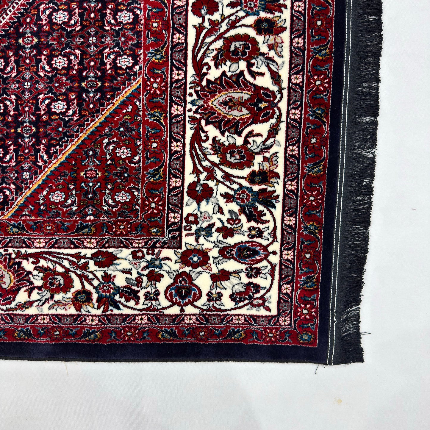 7 ft x 10 ft Red Persian 700 Reed Acrylic Rug, Hamadan Medallion Carpet