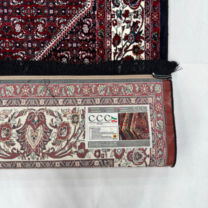 7 ft x 10 ft Red Persian 700 Reed Acrylic Rug, Hamadan Medallion Carpet