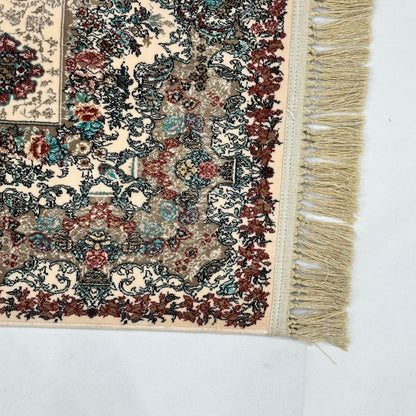 5 ft x 8 ft Cream Persian 1200 Reed Acrylic Rug, Bakhtiari Garden Carpet