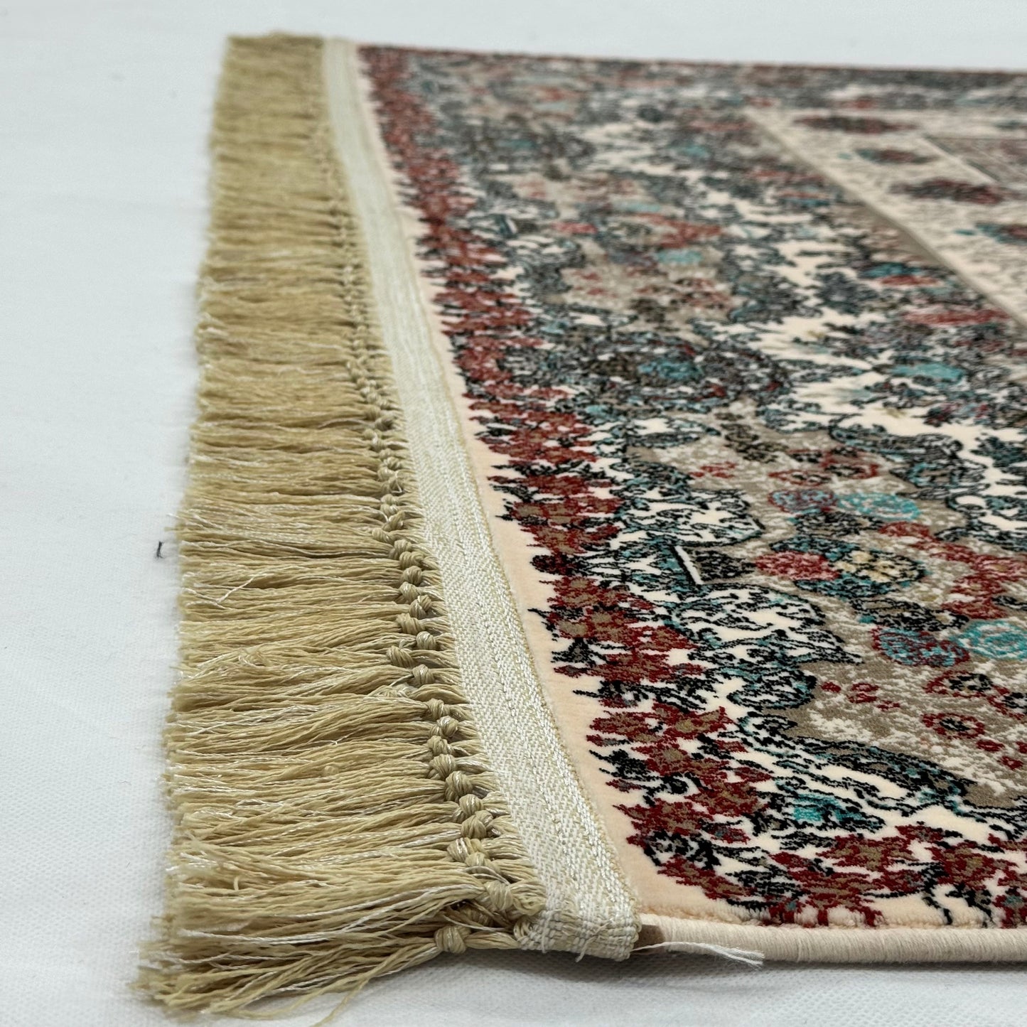 5 ft x 8 ft Cream Persian 1200 Reed Acrylic Rug, Bakhtiari Garden Carpet