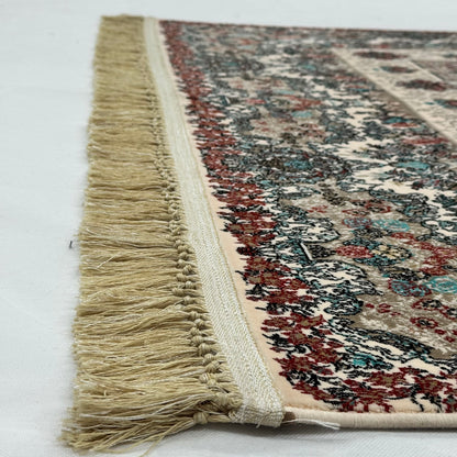5 ft x 8 ft Cream Persian 1200 Reed Acrylic Rug, Bakhtiari Garden Carpet