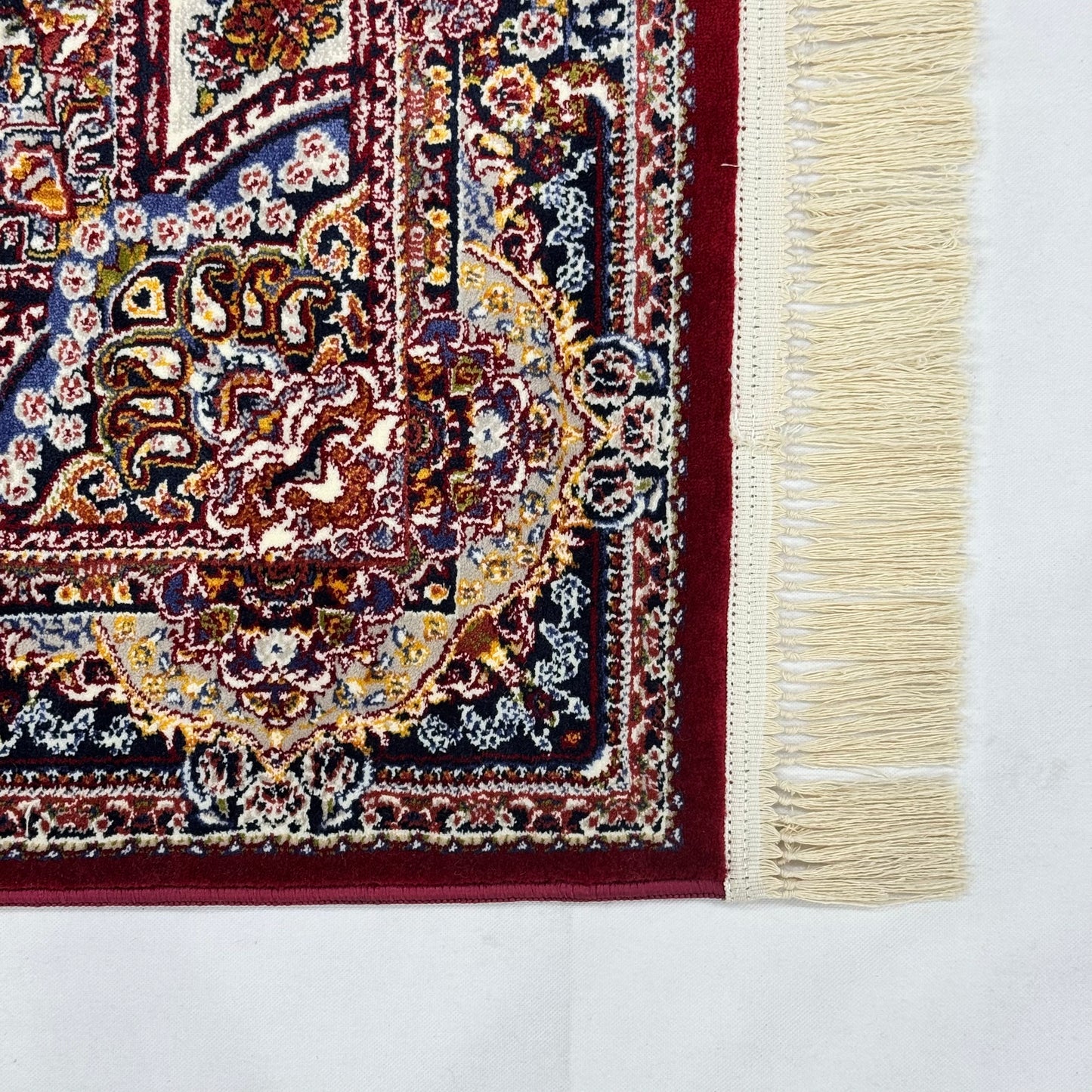 5 ft x 8 ft Red Persian 700 Reed Acrylic Rug, Tabriz Medallion Carpet