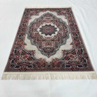 4 ft x 6 ft Persian Acrylic Rug | 700 Reed Floral Medallion Carpet