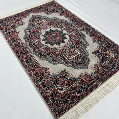 4 ft x 6 ft Persian Acrylic Rug | 700 Reed Floral Medallion Carpet