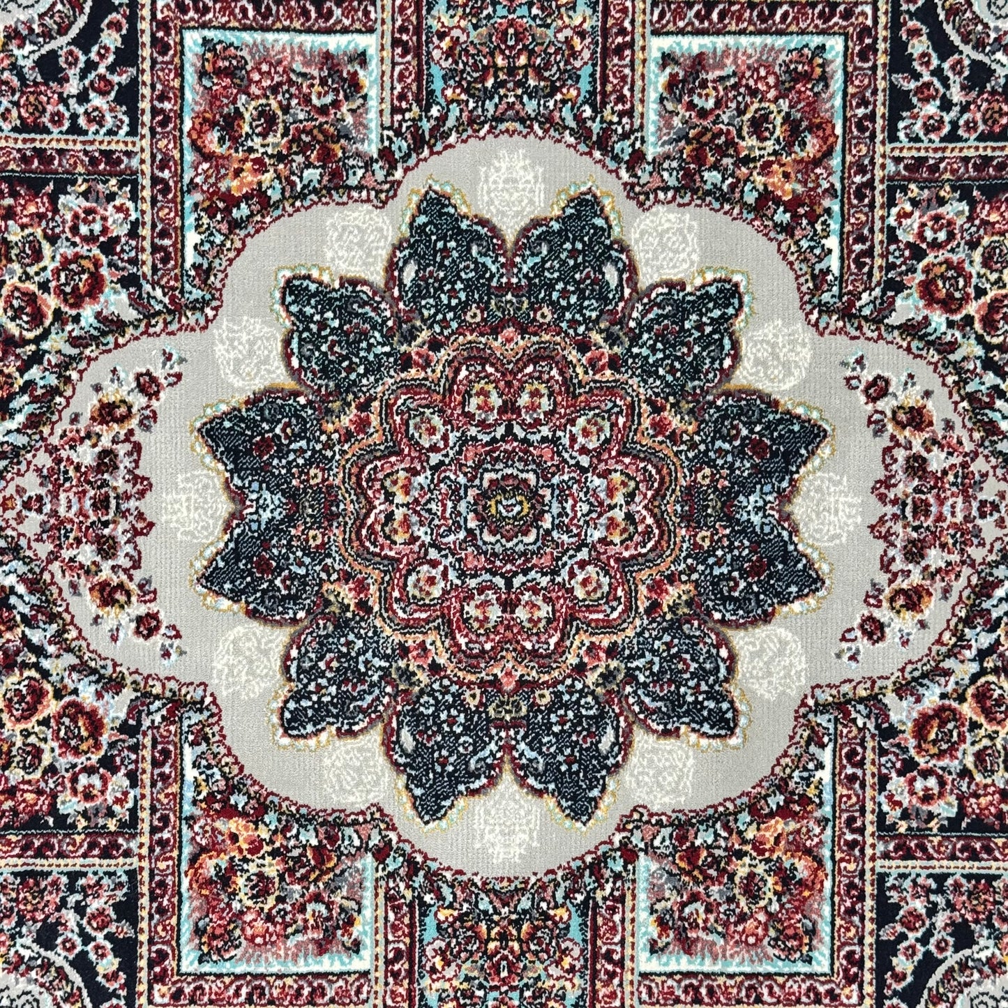 4 ft x 6 ft Persian Acrylic Rug | 700 Reed Floral Medallion Carpet