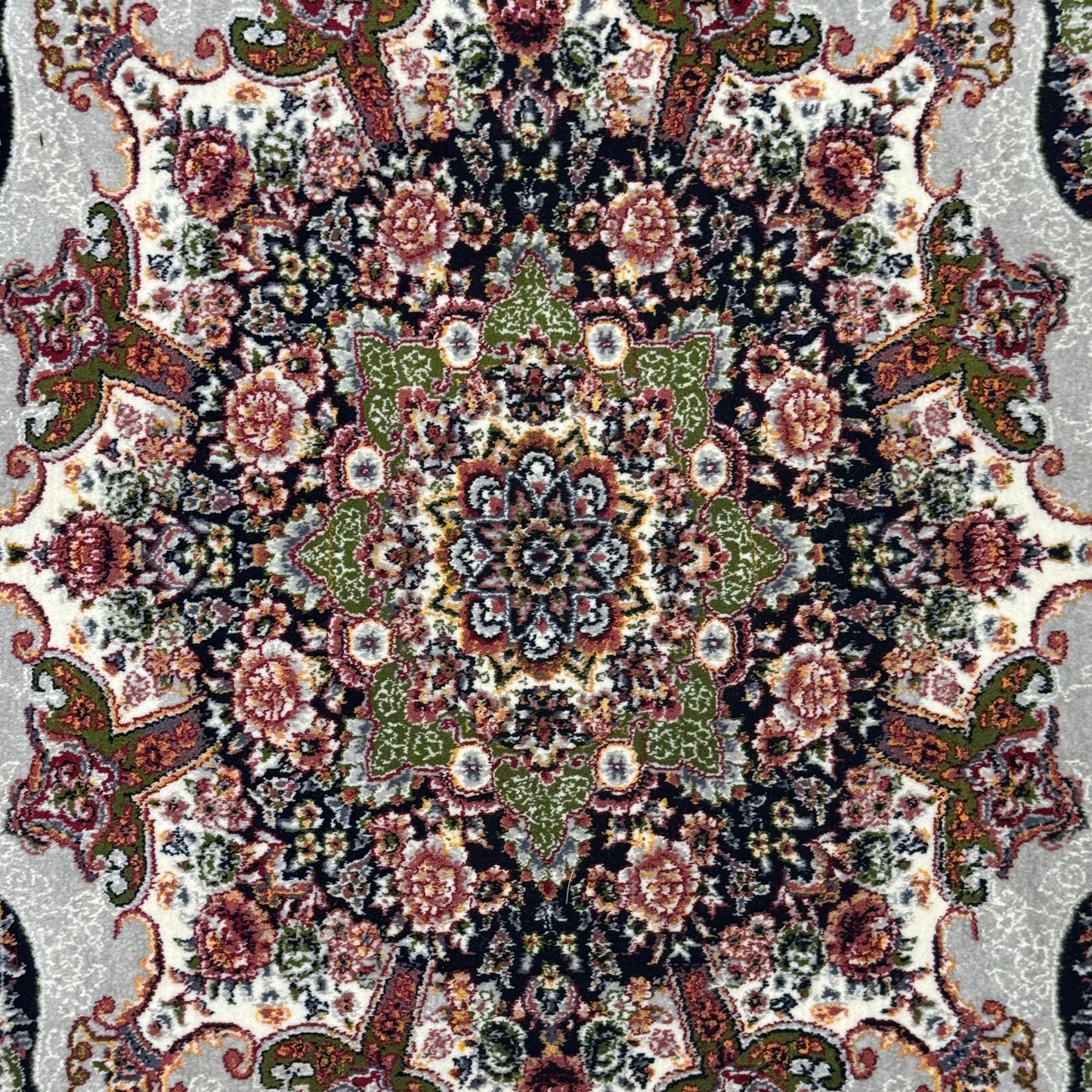 4 ft x 6 ft Persian Floral Medallion Acrylic Rug | 700 Reed Machine-Made Carpet