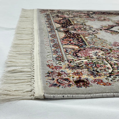 4 ft x 6 ft Persian Floral Medallion Acrylic Rug | 700 Reed Machine-Made Carpet