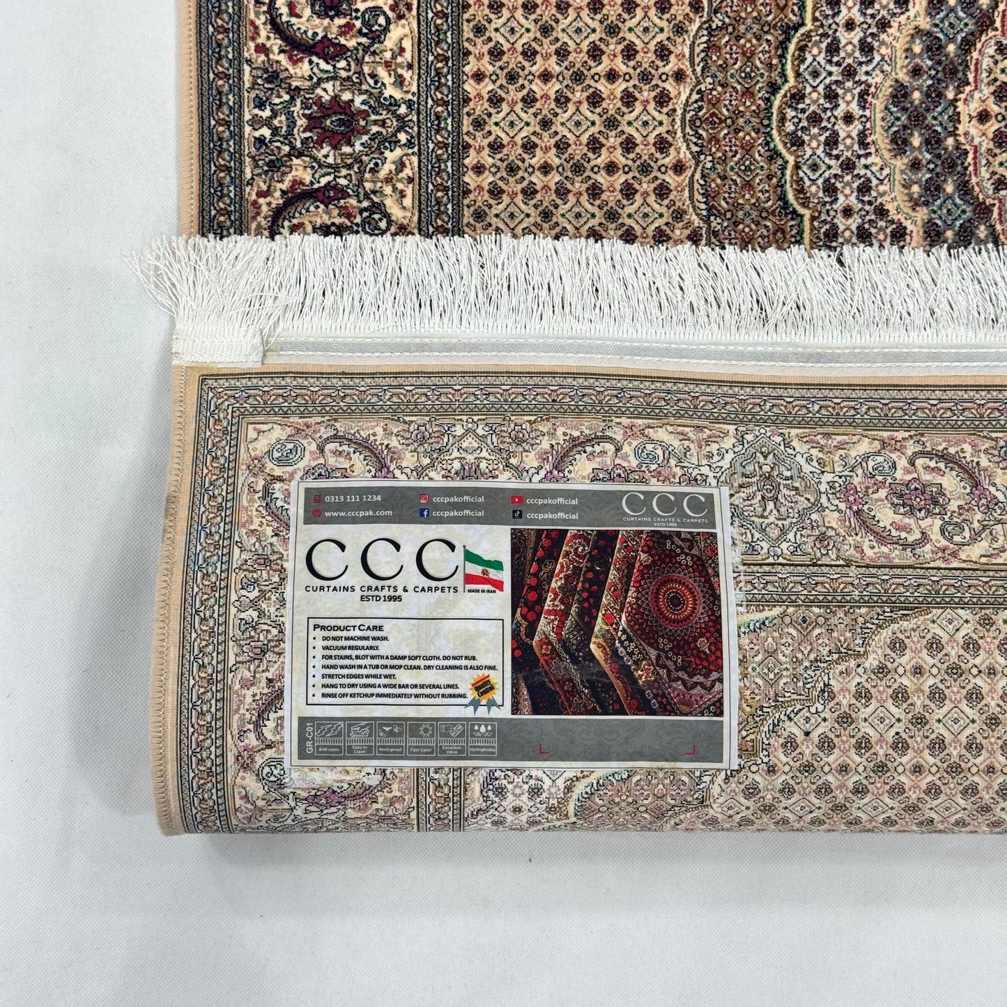 Persian Silk Mahi Medallion Rug 3 ft x 5 ft | 1600 Reeds