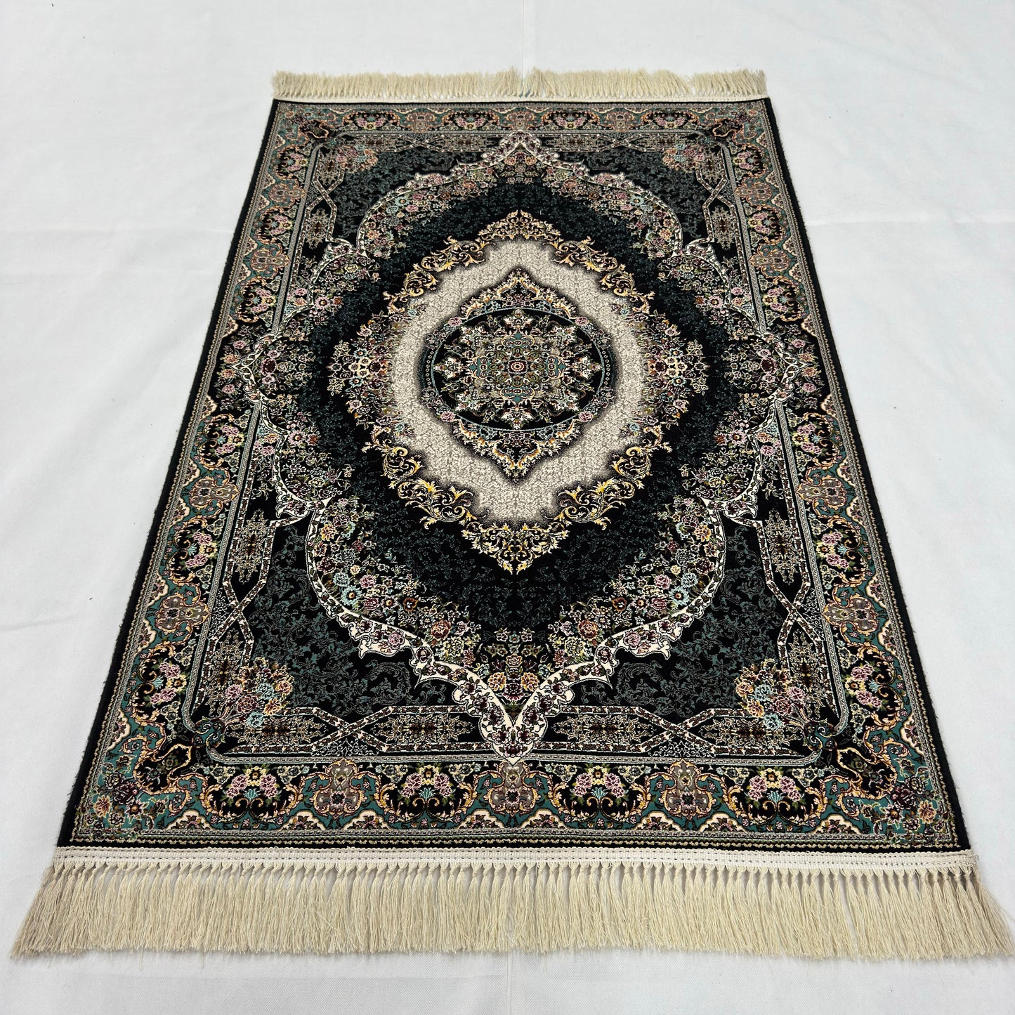 3 ft x 5 ft Persian 1200 Reed Acrylic Rug – Iranian Medallion Carpet