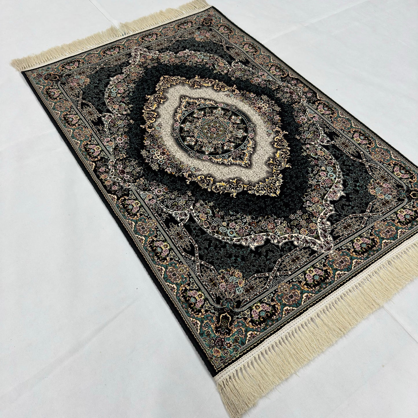 3 ft x 5 ft Persian 1200 Reed Acrylic Rug – Iranian Medallion Carpet