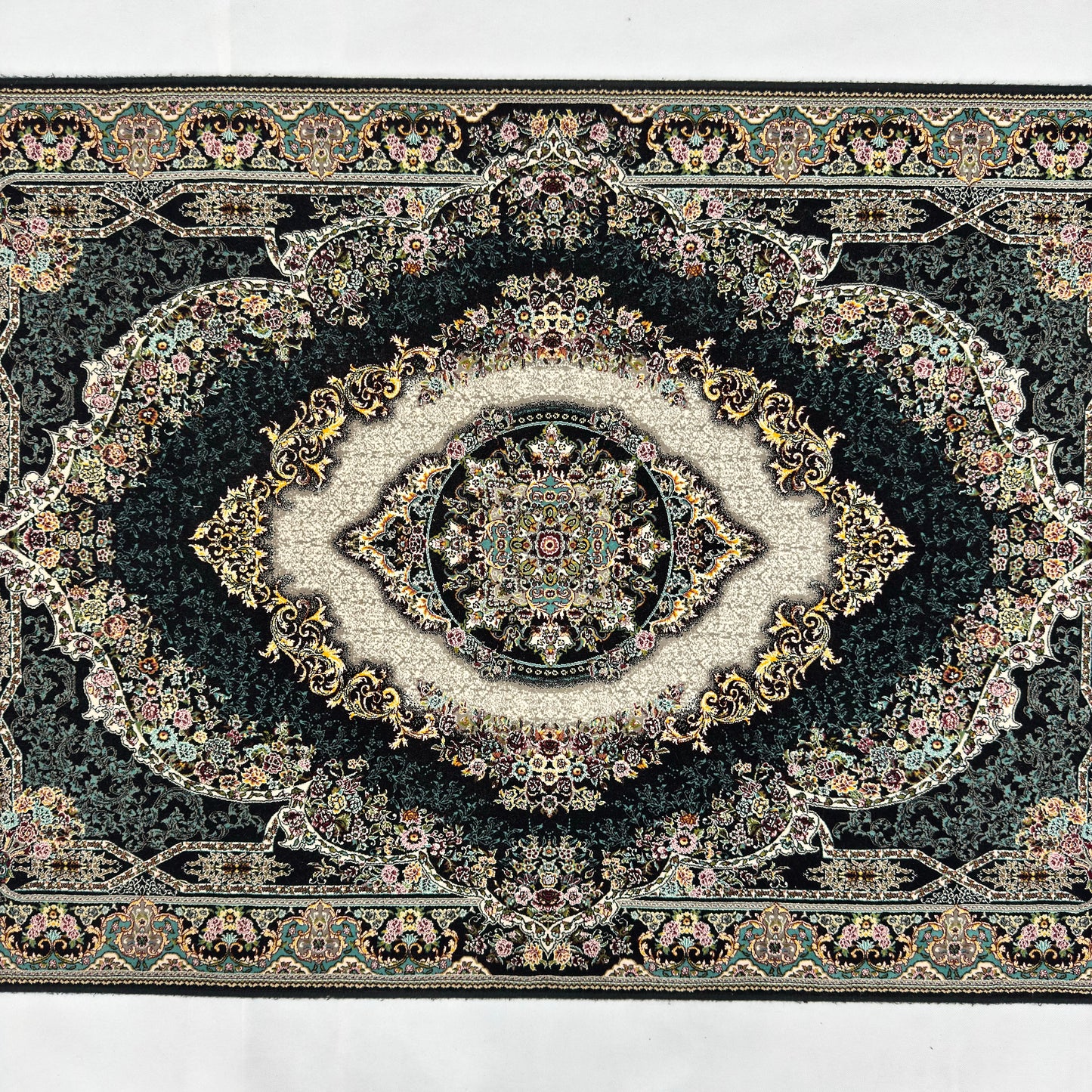 3 ft x 5 ft Persian 1200 Reed Acrylic Rug – Iranian Medallion Carpet